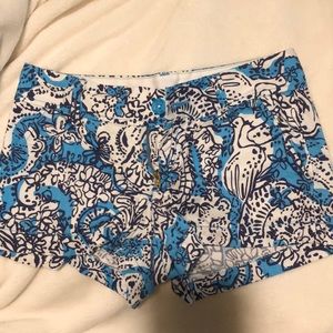 Lilly Pulitzer shorts, size 0